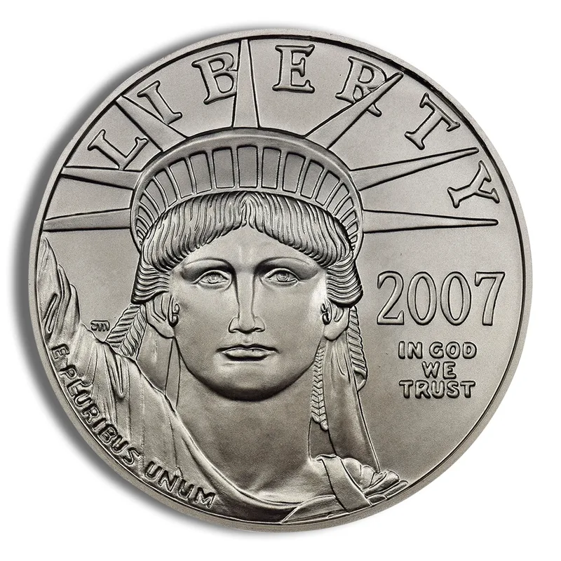 2007-W 1 oz Burnished Platinum Eagle <body>00 (Cap Only) — Platinum bullion from Standard Bullion