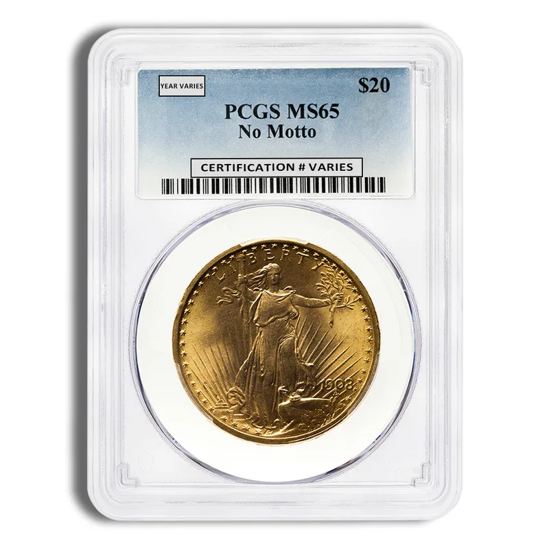 $20 Gold Saint-Gaudens Double Eagle - PCGS MS65 — Gold bullion from Standard Bullion