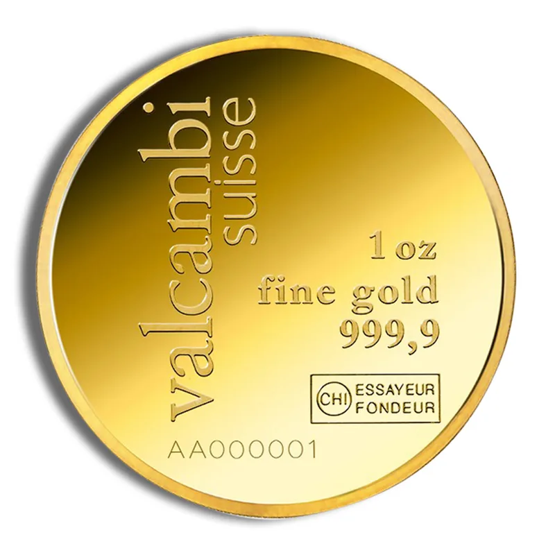 1 oz Gold Round - Valcambi — Gold bullion from Standard Bullion