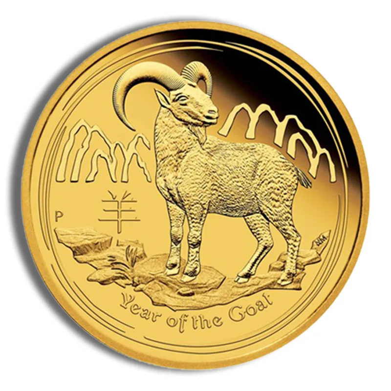 2015 1/4 oz Australia Gold Lunar Goat BU - Series II — Gold bullion from Standard Bullion