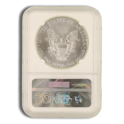 2016 Silver Eagle NGC MS70 Early Releases — reverse view