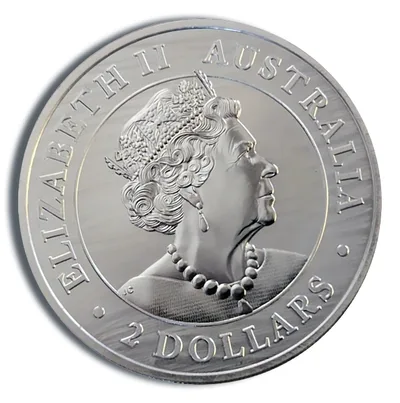 2 oz Australia Wildlife Coin Silver Coin (Year Varies) — reverse view