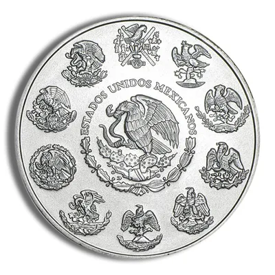2013 1 oz Silver Mexican Libertad - BU — reverse view