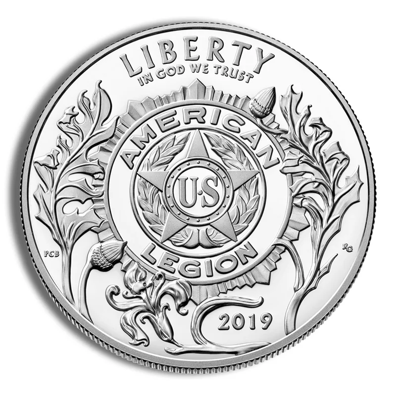 2019-P <body> American Legion Silver Commem - Proof — Silver bullion from Standard Bullion