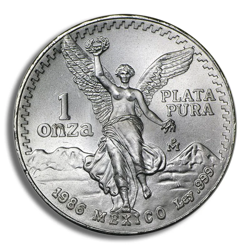 1986 1 oz Silver Mexican Libertad - BU — Silver bullion from Standard Bullion