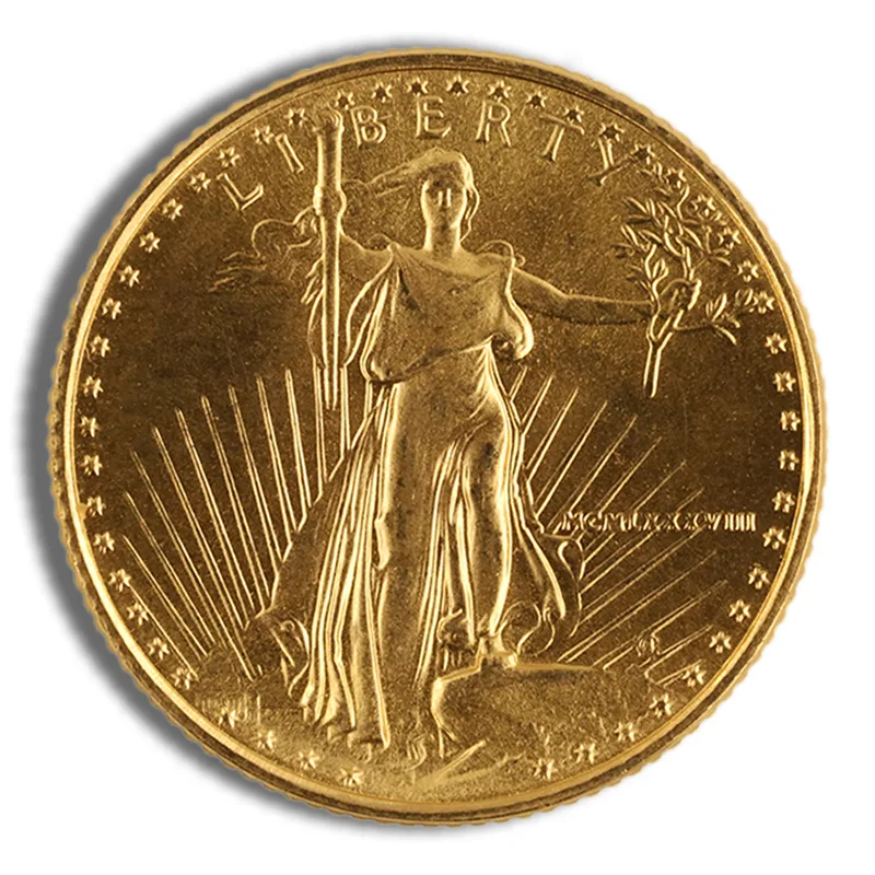 1989 1/10 oz Gold Eagle - BU (MCMLXXXVIX) — Gold bullion from Standard Bullion