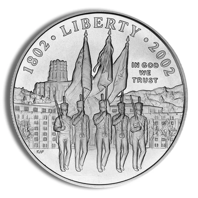 2002-W <body> West Point Silver Commem - BU — Silver bullion from Standard Bullion