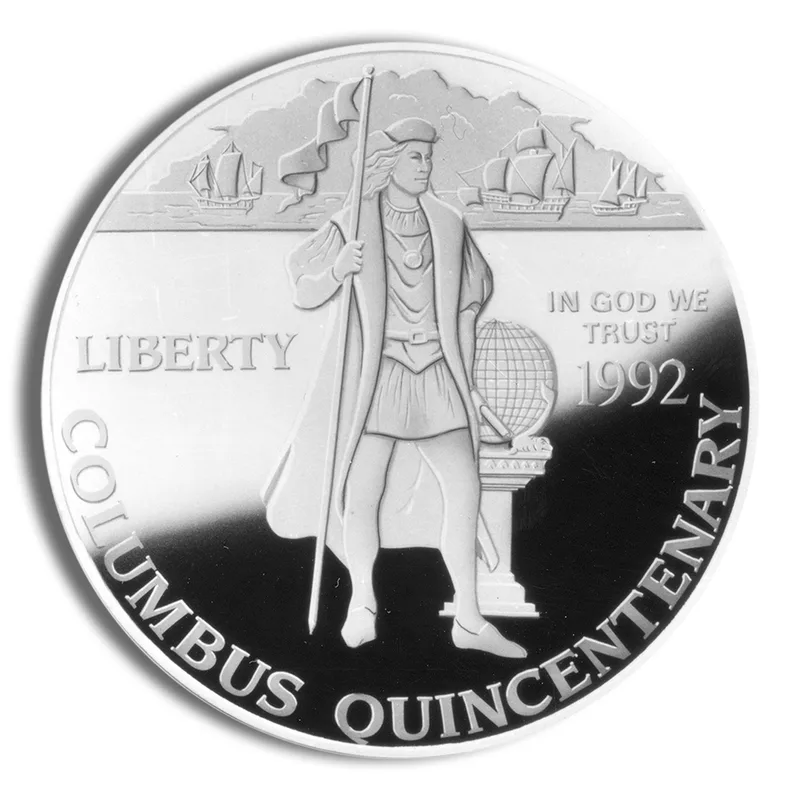 1992-P <body> Columbus Silver Commem - Proof — Silver bullion from Standard Bullion