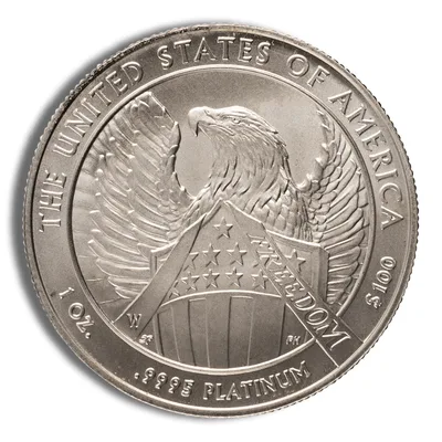 2007-W 1 oz Burnished Platinum Eagle <body>00 (Cap Only) — reverse view