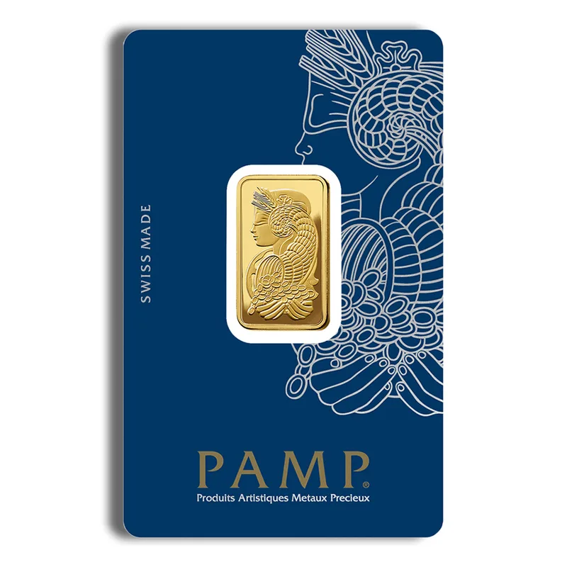 10 gram Gold Bar - PAMP Fortuna (Carded) — Gold bullion from Standard Bullion