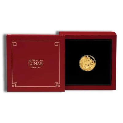 2023 1/10 oz Gold Australia Year of the Rabbit - Proof — packaging view