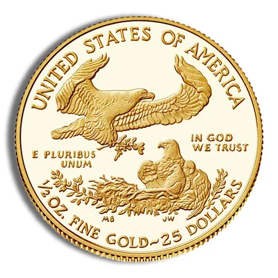 1/2 oz Proof Gold Eagle - Box/COA (Date Varies) — packaging view