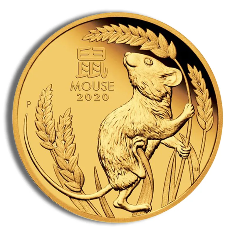 2020 1/4 oz Australia Gold Lunar Mouse BU - Series III — Gold bullion from Standard Bullion