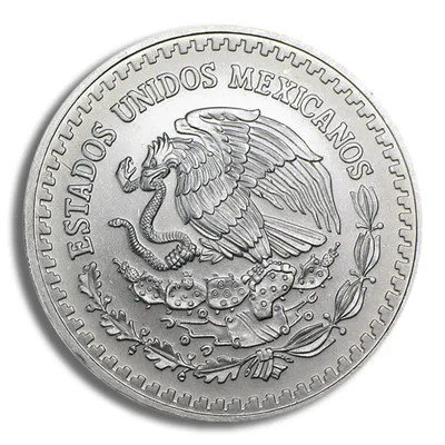 1995 1 oz Silver Mexican Libertad - BU — reverse view