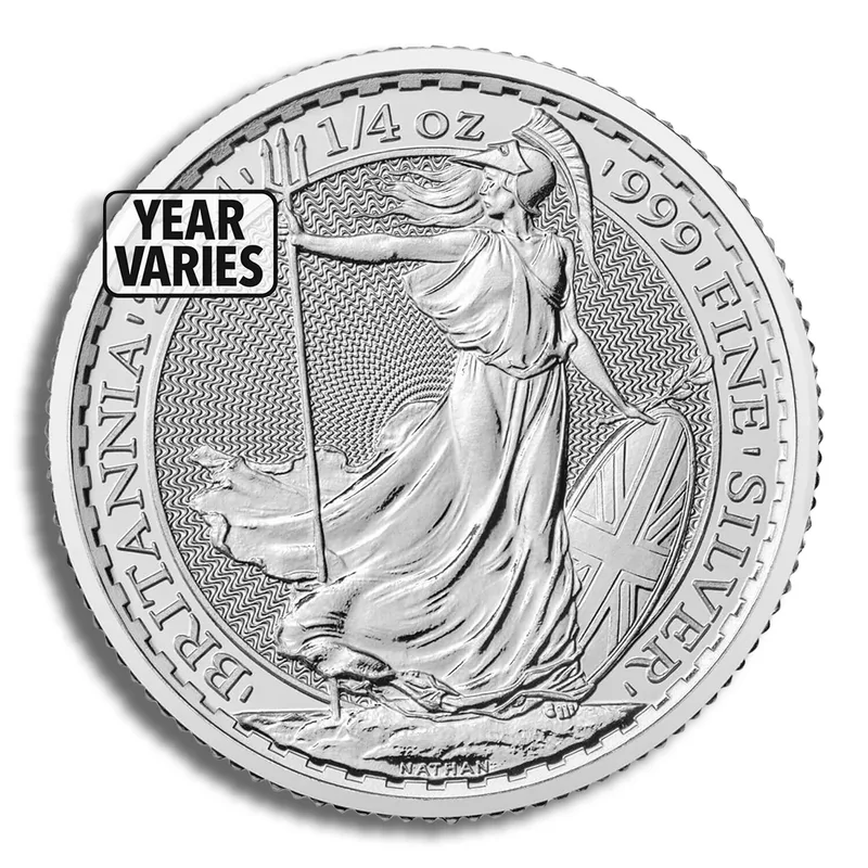 1/4 oz Great Britain Silver Britannia (Year Varies) — Silver bullion from Standard Bullion