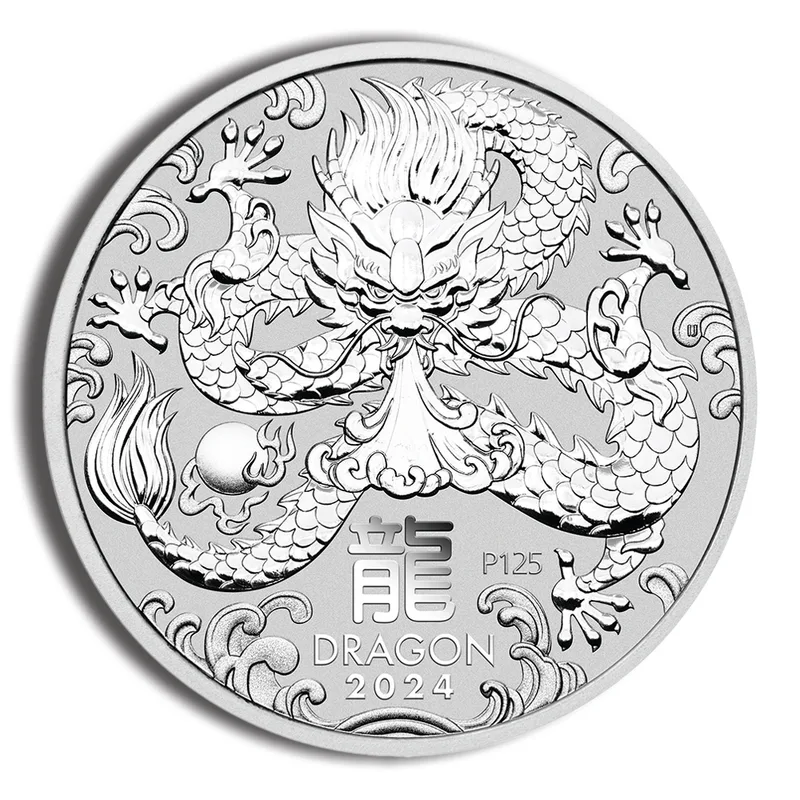 2024 Kilo Australia Silver Lunar Dragon BU - Series III — Silver bullion from Standard Bullion