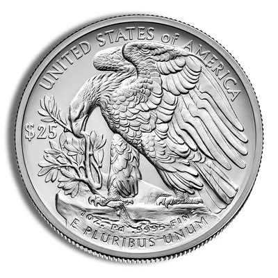 2017 1 oz Palladium Eagle - BU — reverse view