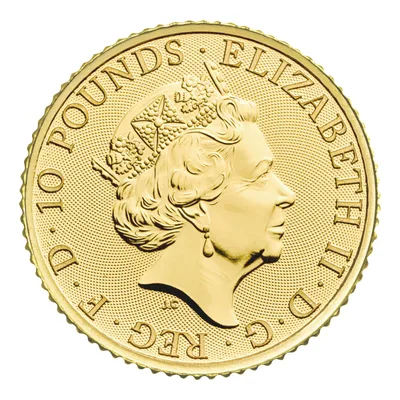 1/10 oz Great Britain Gold Standard Coin (Year Varies) — reverse view