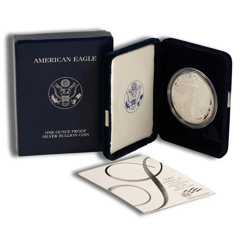 2007-W Proof Silver Eagle with Box & COA — Silver bullion from Standard Bullion