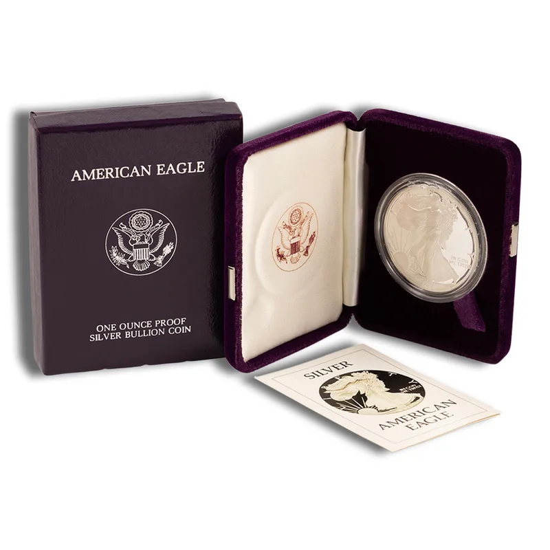 1992-S Proof Silver Eagle with Box & COA — Silver bullion from Standard Bullion
