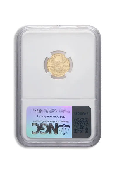 1987 1/10 oz Gold Eagle $5 NGC MS70 — reverse view