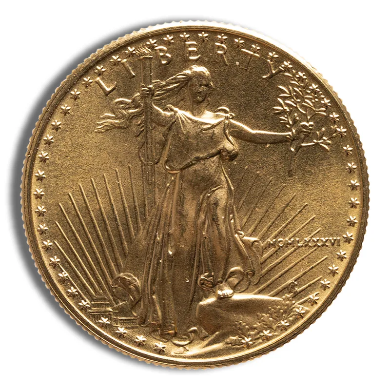 1986 1/2 oz Gold Eagle - BU (MCMLXXXVI) — Gold bullion from Standard Bullion