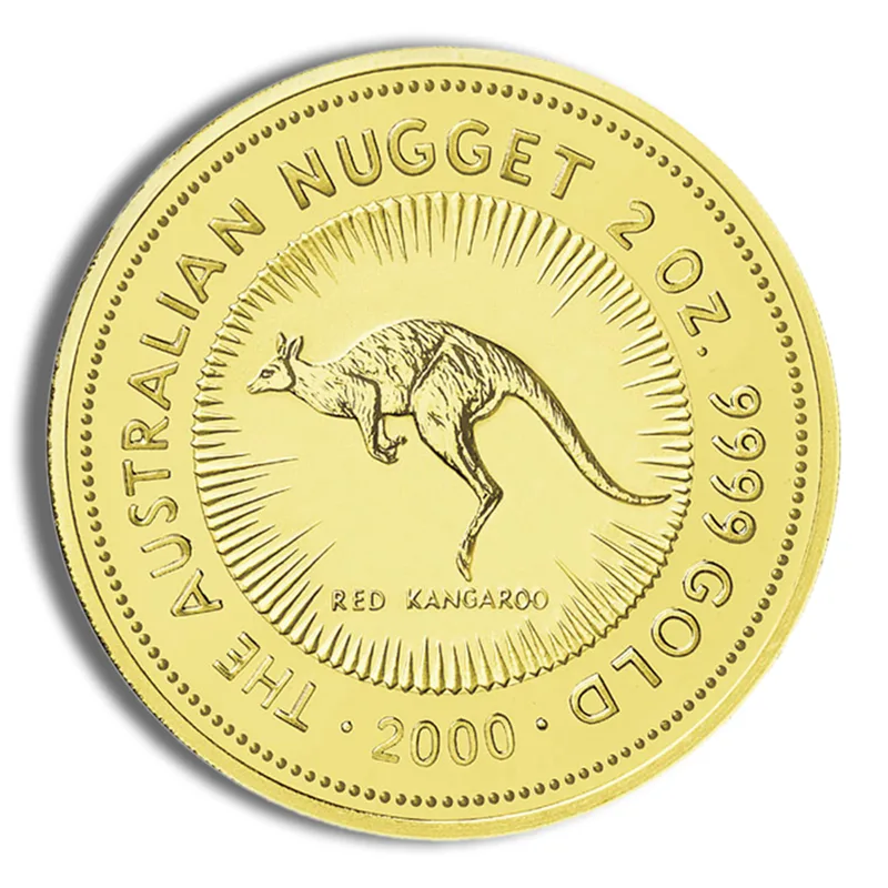 2000 2 oz Australia Gold Nugget - BU — Gold bullion from Standard Bullion