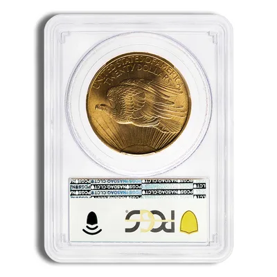 $20 Gold Saint-Gaudens Double Eagle - PCGS MS65 — reverse view