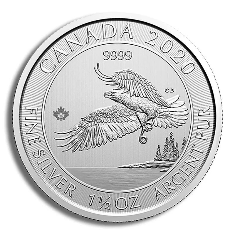 2020 1.5 oz Canadian North American Bald Eagle Silver Coin — Silver bullion from Standard Bullion