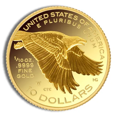 2018 1/10 oz American Liberty Gold Coin (Box & COA) — reverse view