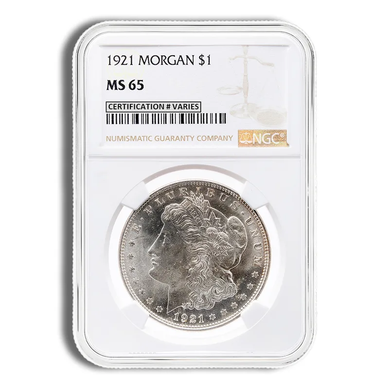 1921 Morgan Dollar - NGC MS65 — Silver bullion from Standard Bullion