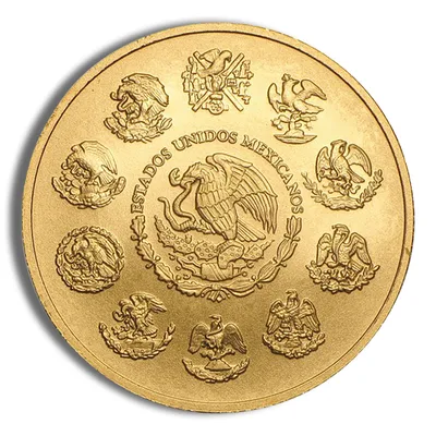 1 oz Mexican Libertad Gold Coin (Year Varies) — reverse view