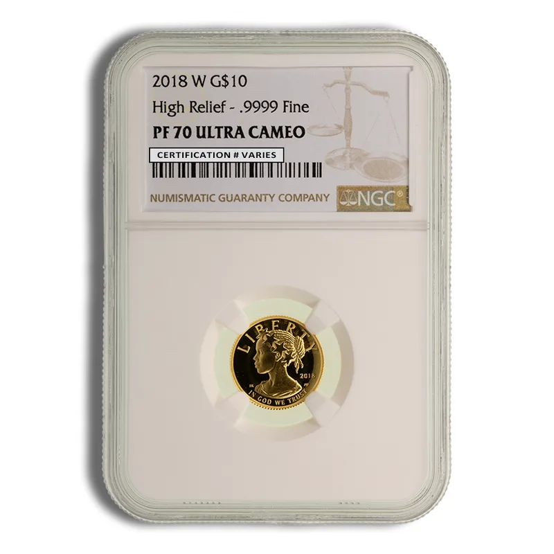 2018-W 1/10 oz American Liberty Gold Coin - NGC PF70 — Gold bullion from Standard Bullion