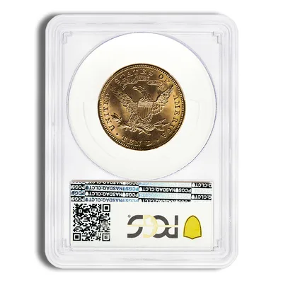 <body>0 Gold Liberty Eagle - PCGS MS62 — reverse view