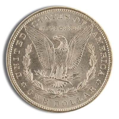 1878-1904 Morgan Silver Dollar - AU+ — reverse view