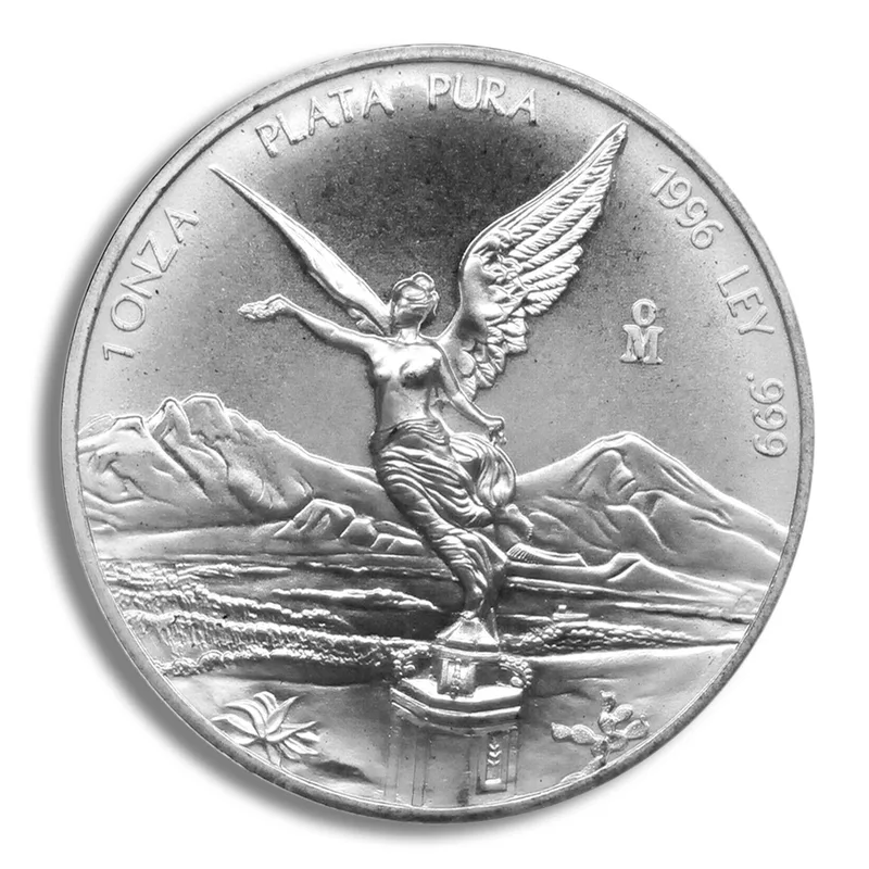 1996 1 oz Silver Mexican Libertad - BU — Silver bullion from Standard Bullion