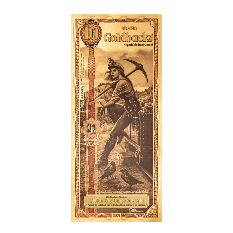 Idaho 10 Goldback — Gold bullion from Standard Bullion