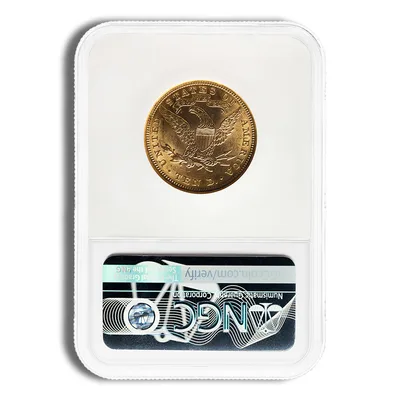 <body>0 Gold Liberty Eagle - NGC MS61 — reverse view
