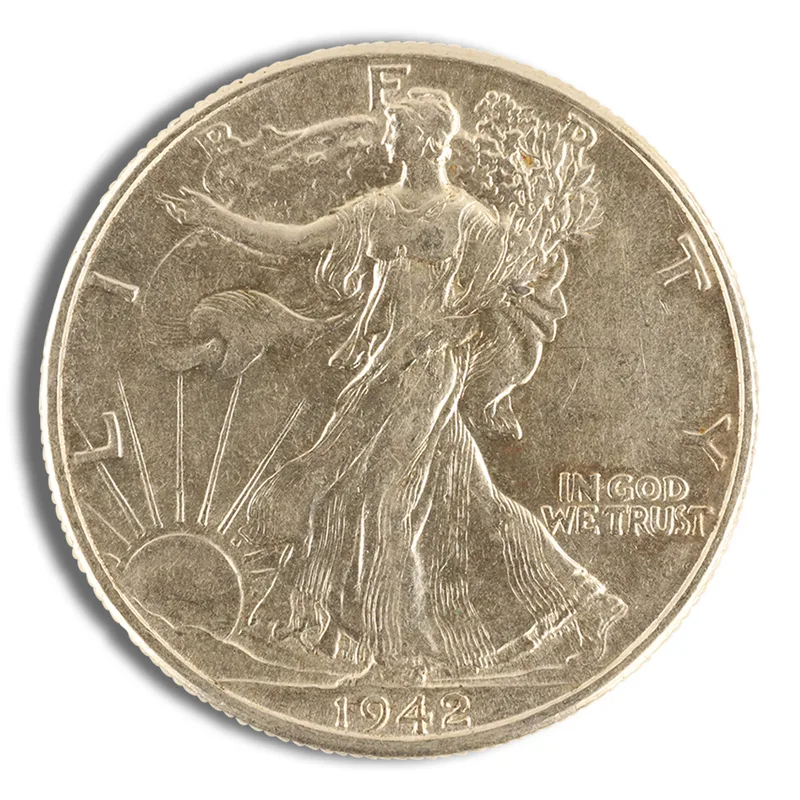 <body> FV 90% Silver Walking Liberty Half Dollars - XF/AU — Silver bullion from Standard Bullion