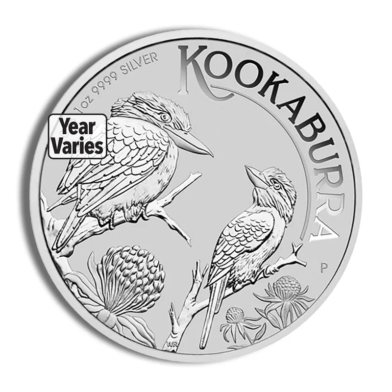 1 oz Australian Kookaburra Silver Coin - In Capsule (Year Varies) — Silver bullion from Standard Bullion