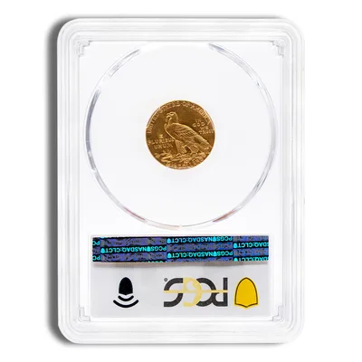 $2.5 Gold Indian Quarter Eagle - PCGS MS62 — reverse view