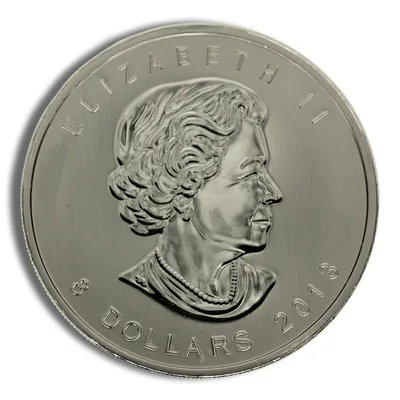 2013 1.5 oz Canadian Polar Bear Silver Coin — reverse view