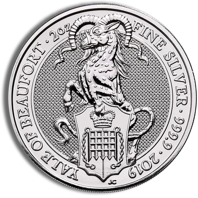 2019 2 oz Silver Great Britain Queen's Beasts - Yale — Silver bullion from Standard Bullion