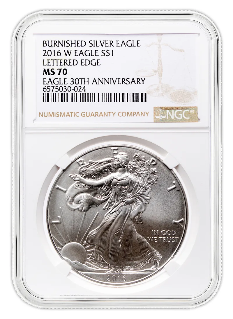 2016-W Burnished Silver Eagle NGC MS70 — Silver bullion from Standard Bullion