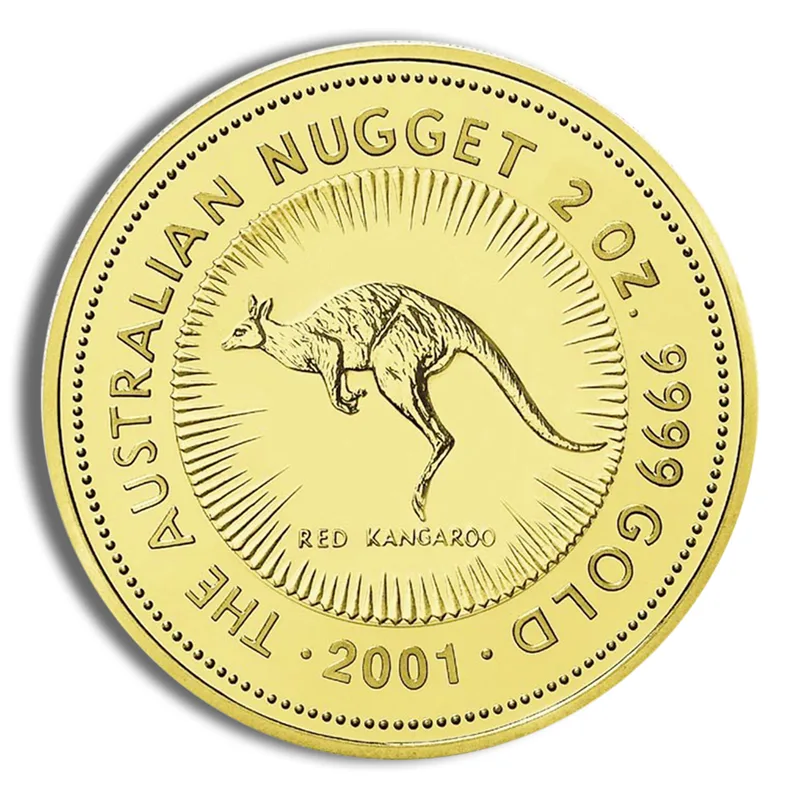 2001 2 oz Australia Gold Nugget - BU — Gold bullion from Standard Bullion