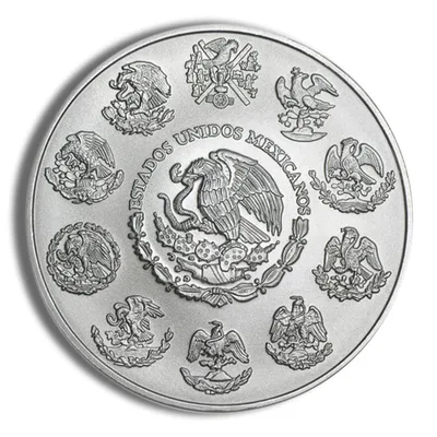 2015 1 oz Silver Mexican Libertad - BU — reverse view