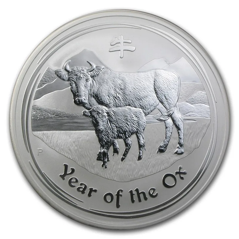 2009 Kilo Australia Silver Lunar Ox BU - Series II — Silver bullion from Standard Bullion