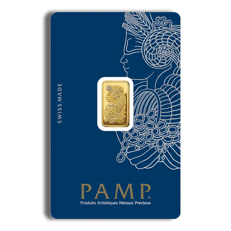 2.5 gram Gold Bar - PAMP Fortuna (Carded) — Gold bullion from Standard Bullion