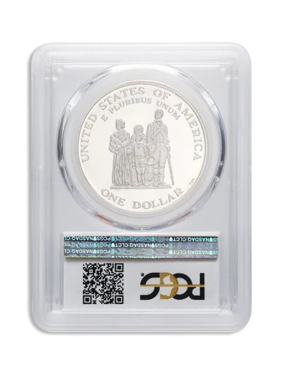 1998-S <body> Black Patriots Silver Commem - PCGS PF70 — reverse view