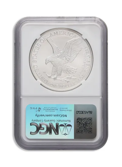 2024 Silver Eagle NGC MS69 — reverse view